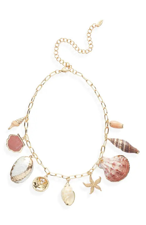 Ettika Private Island Shell Necklace in Gold at Nordstrom | Nordstrom