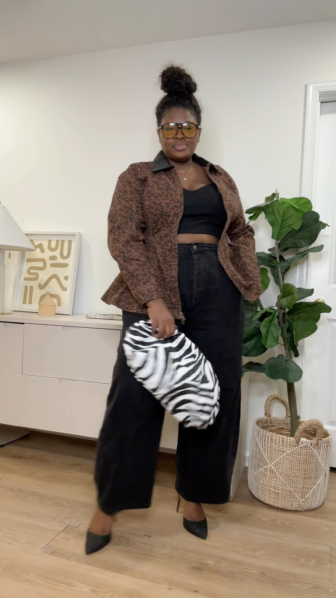 Adding one statement piece can completely change a basic outfit. This printed jacket brings personality while keeping the overall look classic and wearable.black wide leg pants, fall outfit ideas, casual fall outfit, chic outfit, statement jacket, printed jacket, plus size fashion, curvy outfit ideas, elevated casual style, neutral outfit, workwear outfit, everyday fashion, fall wardrobe essentials, stylish outfit ideas, capsule wardrobe

#LTKootd #LTKSeasonal #LTKMidsize