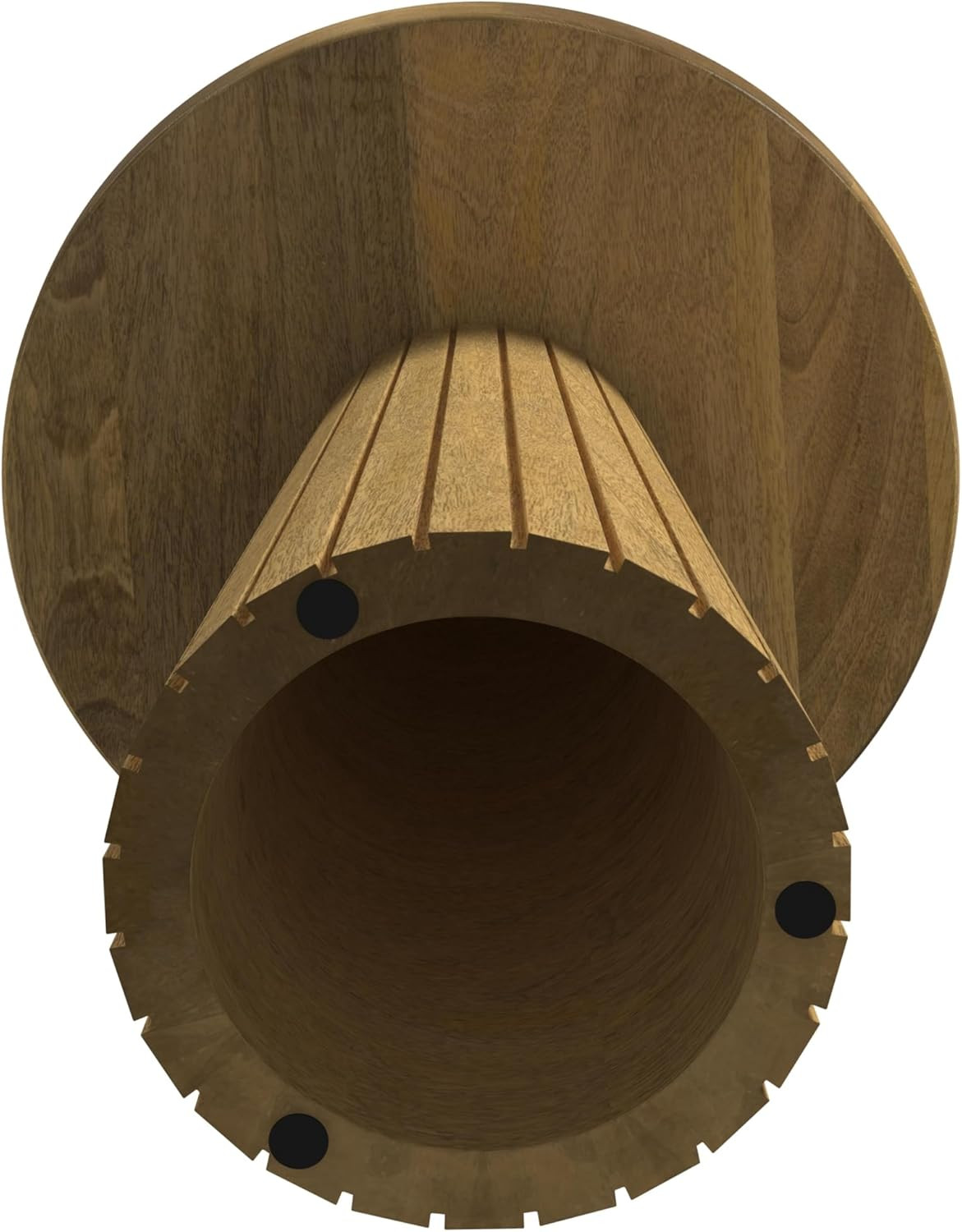 Natural Mango Wood End/Side Round Table | Amazon (US)