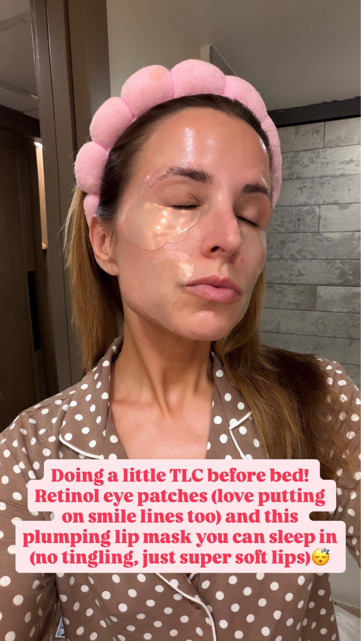 Doing a little TLC before bed! I love these retinol eye patches (can be used on forehead or smile lines too) and this lip plumping sleep mask!

#LTKmorningroutine #LTKselfcare #LTKBeauty