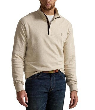 Polo Ralph Lauren Big & Tall Luxury Jersey Quarter-Zip Pullover | Dillard's | Dillard's