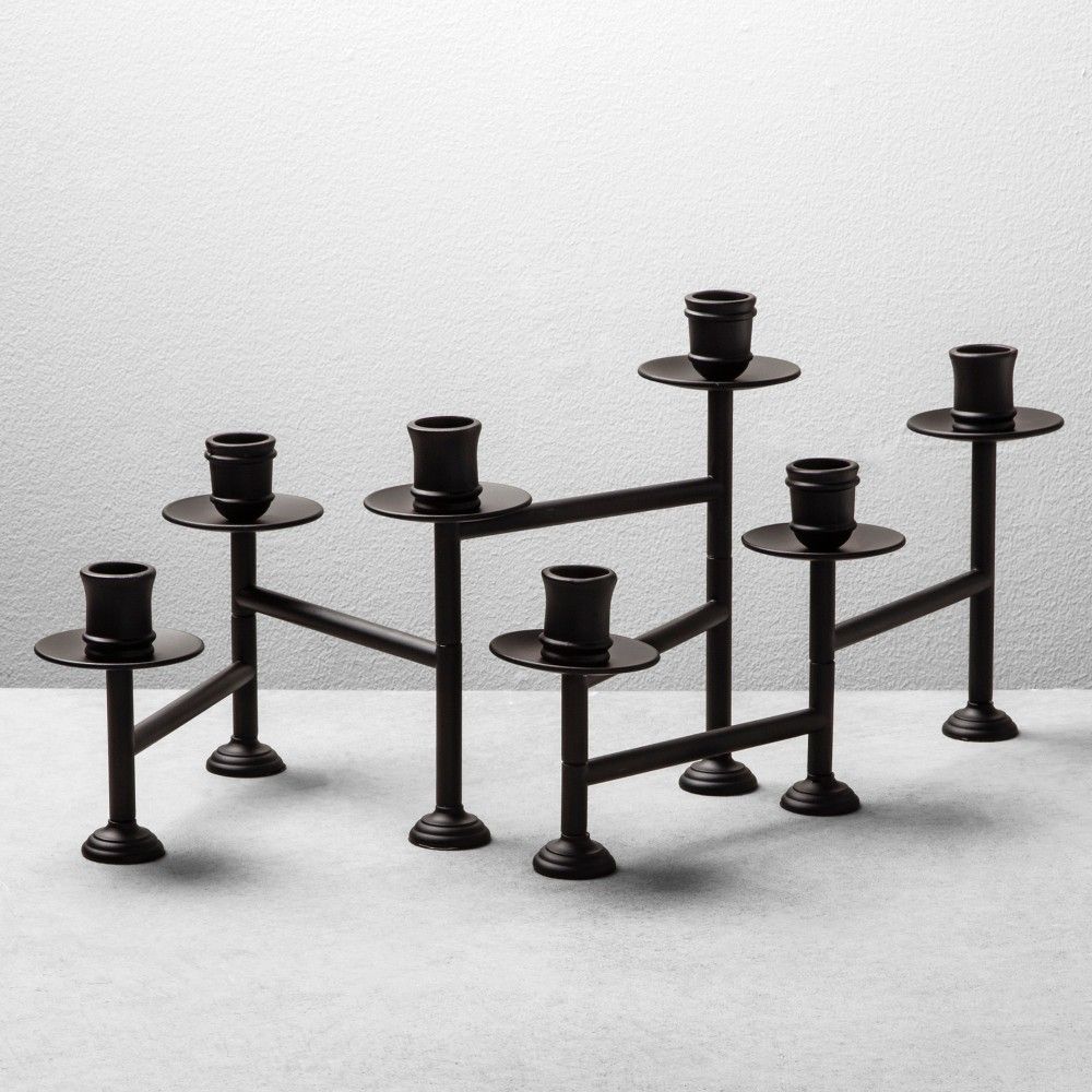 Candelabra Candle Holder - Black - Hearth & Hand with Magnolia | Target