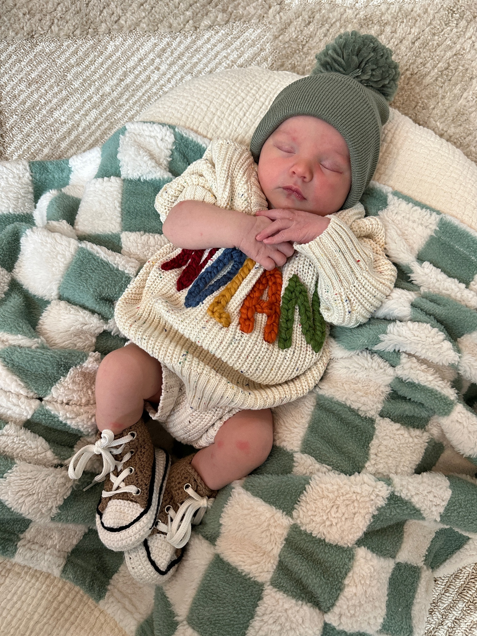 Nolan’s newborn name announcement, baby name sweater, newborn photo outfit 

#LTKBaby #LTKKids #LTKFamily