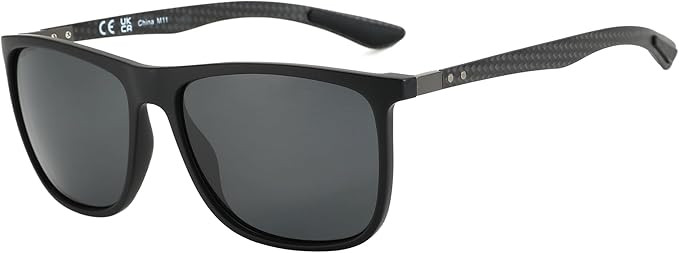 ZENOTTIC Square Polarized Sunglasses for Men Ultralight Carbon Fiber Sun Glasses Driving Fishing ... | Amazon (US)