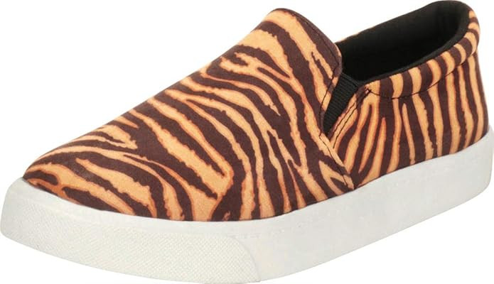 Cambridge Select Women's Classic Round Toe Stretch Slip-On Flatform Fashion Sneaker | Amazon (US)