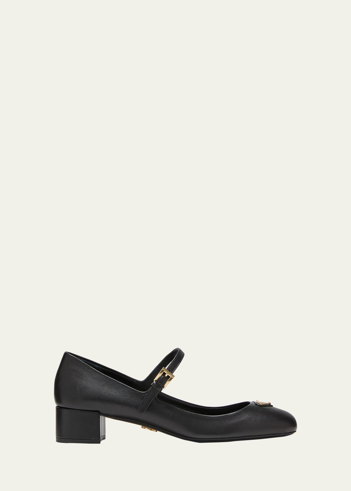 Prada Leather Mary Jane Ballerina Pumps | Bergdorf Goodman