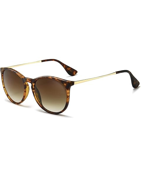 WearMe Pro Round Polarized Sunglasses for Women - UV400 Protection, Lightweight Frame, Vintage Re... | Amazon (US)