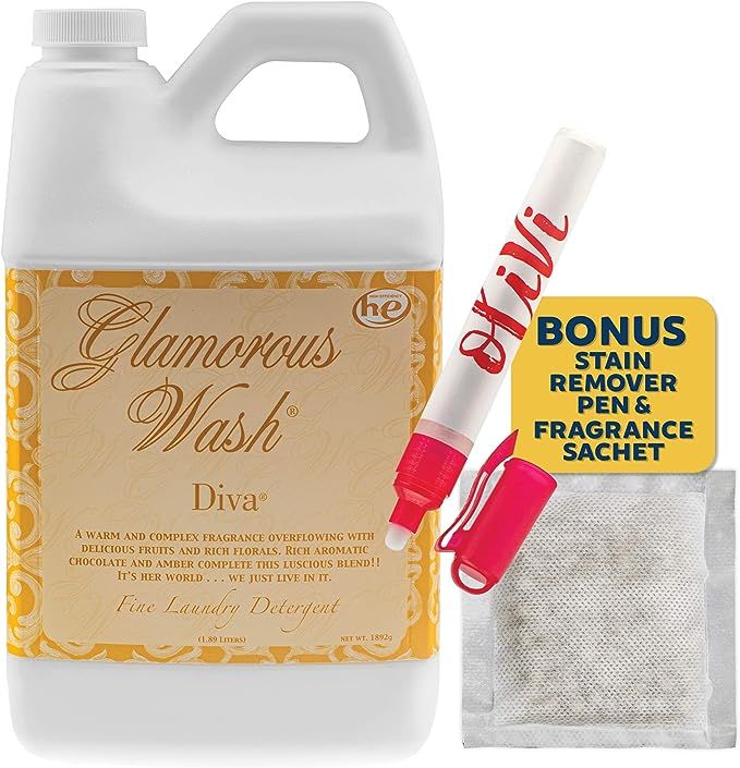 Tyler DIVA Glamorous Wash Laundry Detergent- 1/2 Gallon - With Olivi Stain Remover Pen - Fresh Sc... | Amazon (US)