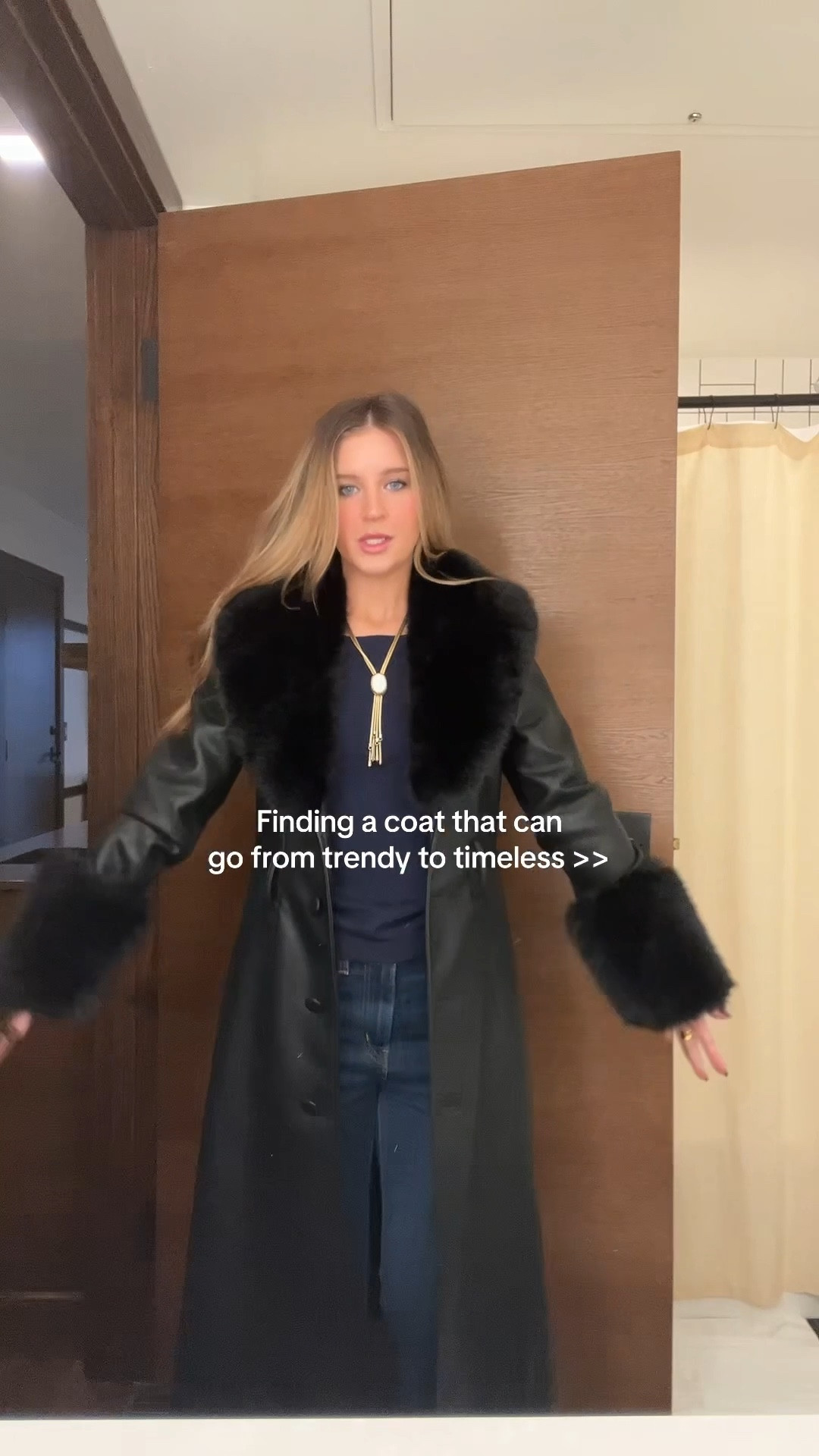 3-in-1 leather jacket with detachable fur accents 

#LTKSeasonal #LTKPetite