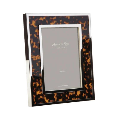 Windsor Faux Tortoiseshell & Silver Photo Frame | Addison Ross US