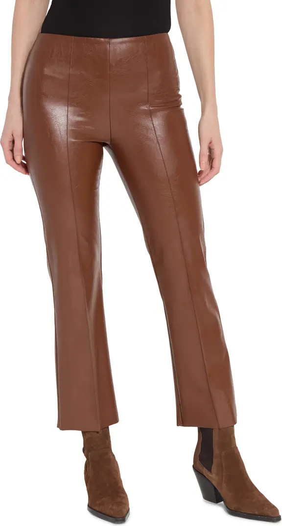 Elysse Faux Leather Ankle Bootcut Pants | Nordstrom