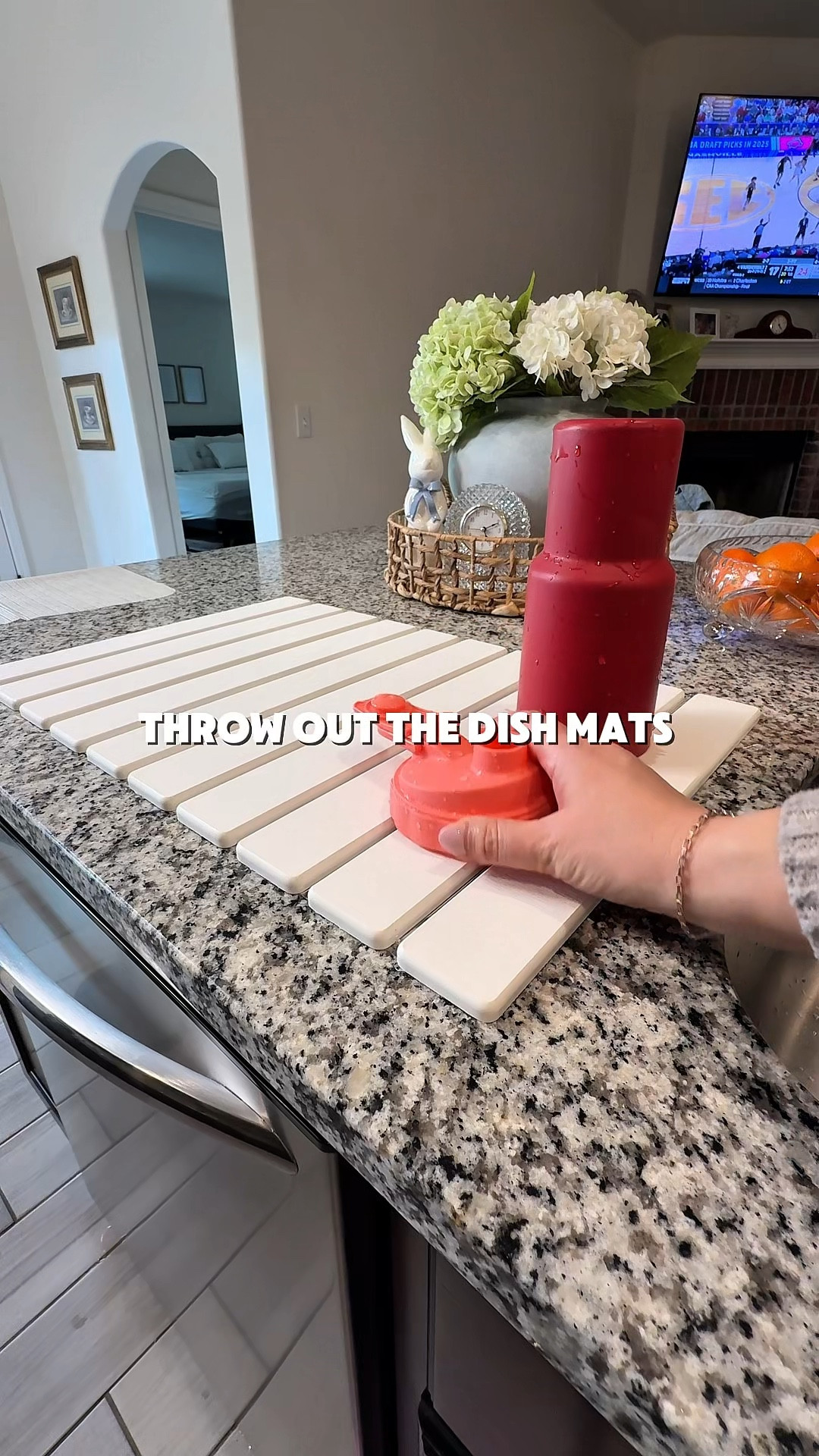 I had to get rid of my stinky dishmat that wouldn’t stay dry. This stone dish drying mat is so much better for me! #dishdryingmat #washingdishes #stonedryingmat #kitchenmusthaves #dishesinthesink 

#LTKHome