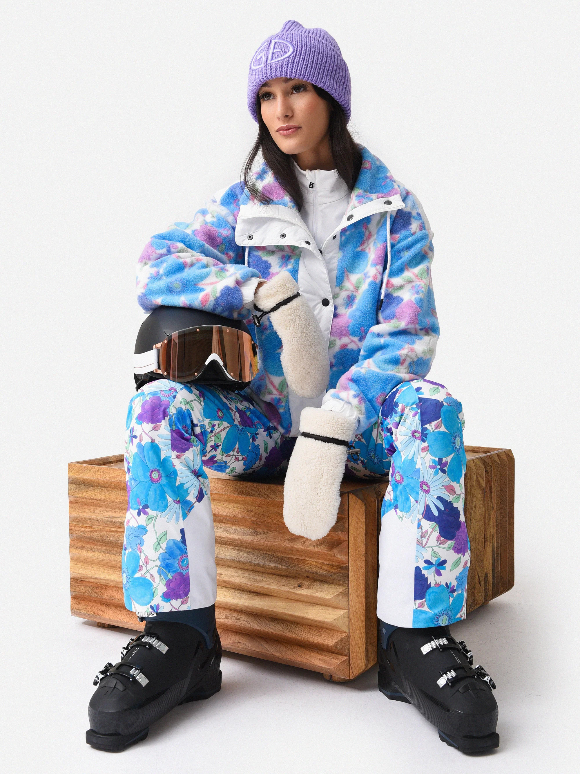 Bogner Fire + Ice LoveShackFancy Women's Ivie Insulated Ski Bib | Saint Bernard