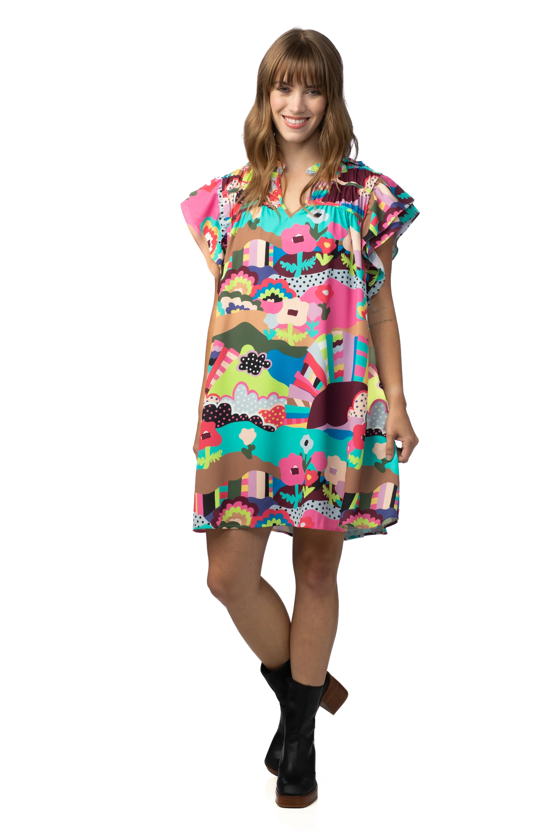 Bradley Dress in Walking on Sunshine by CROSBY by Mollie Burch | CROSBY by Mollie Burch