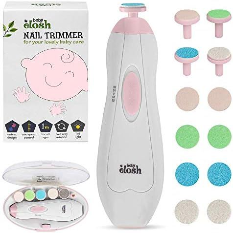 Baby Nail Trimmer File Electric - [Upgraded] Safe Nail Clippers with 12 Units Gift for Newborn To... | Amazon (US)