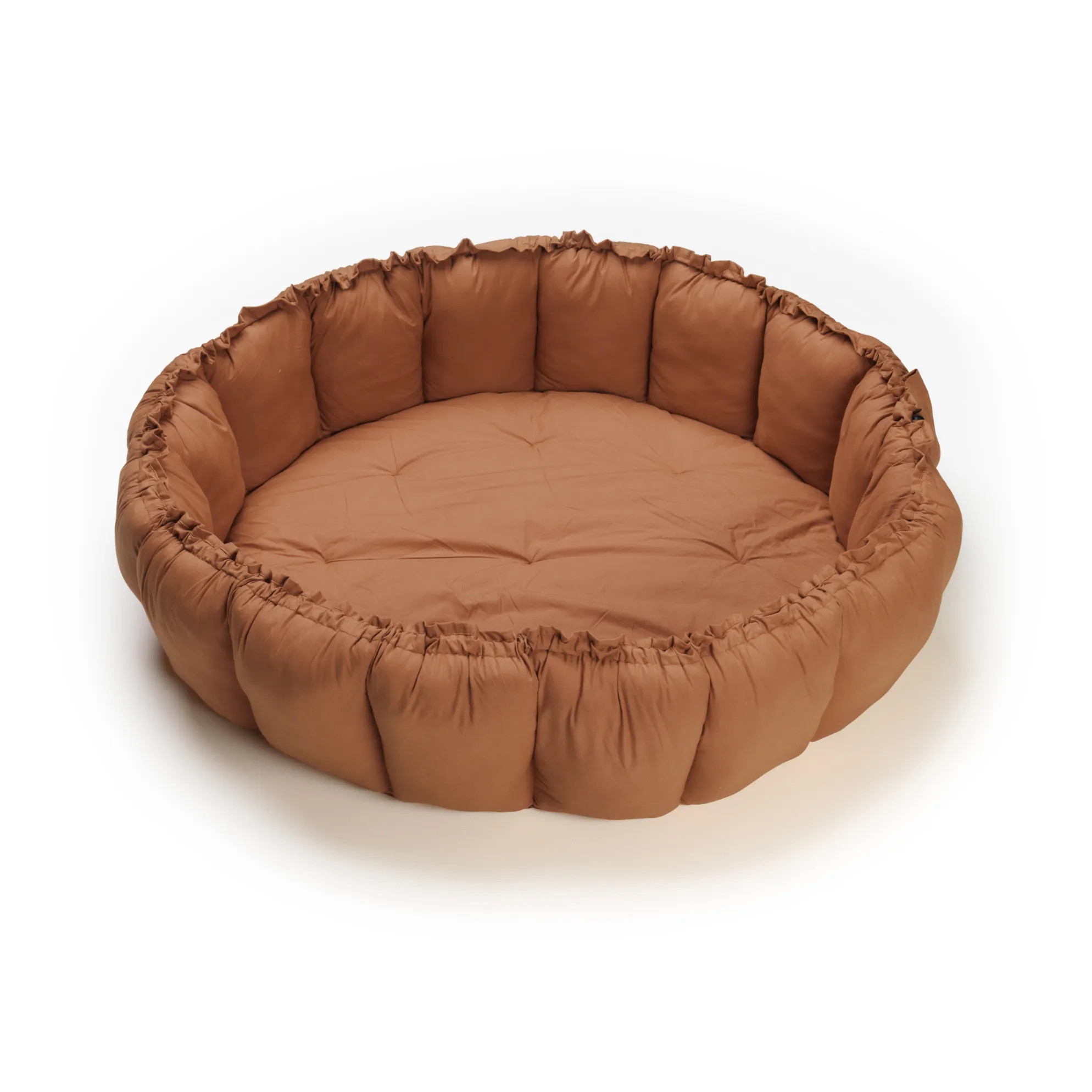 Bloom Organic Cotton Play Mat | Brown | Smallable