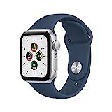 Apple Watch SE [GPS 40mm] Smart Watch w/ Silver Aluminium Case with Abyss Blue Sport Band. Fitnes... | Amazon (US)