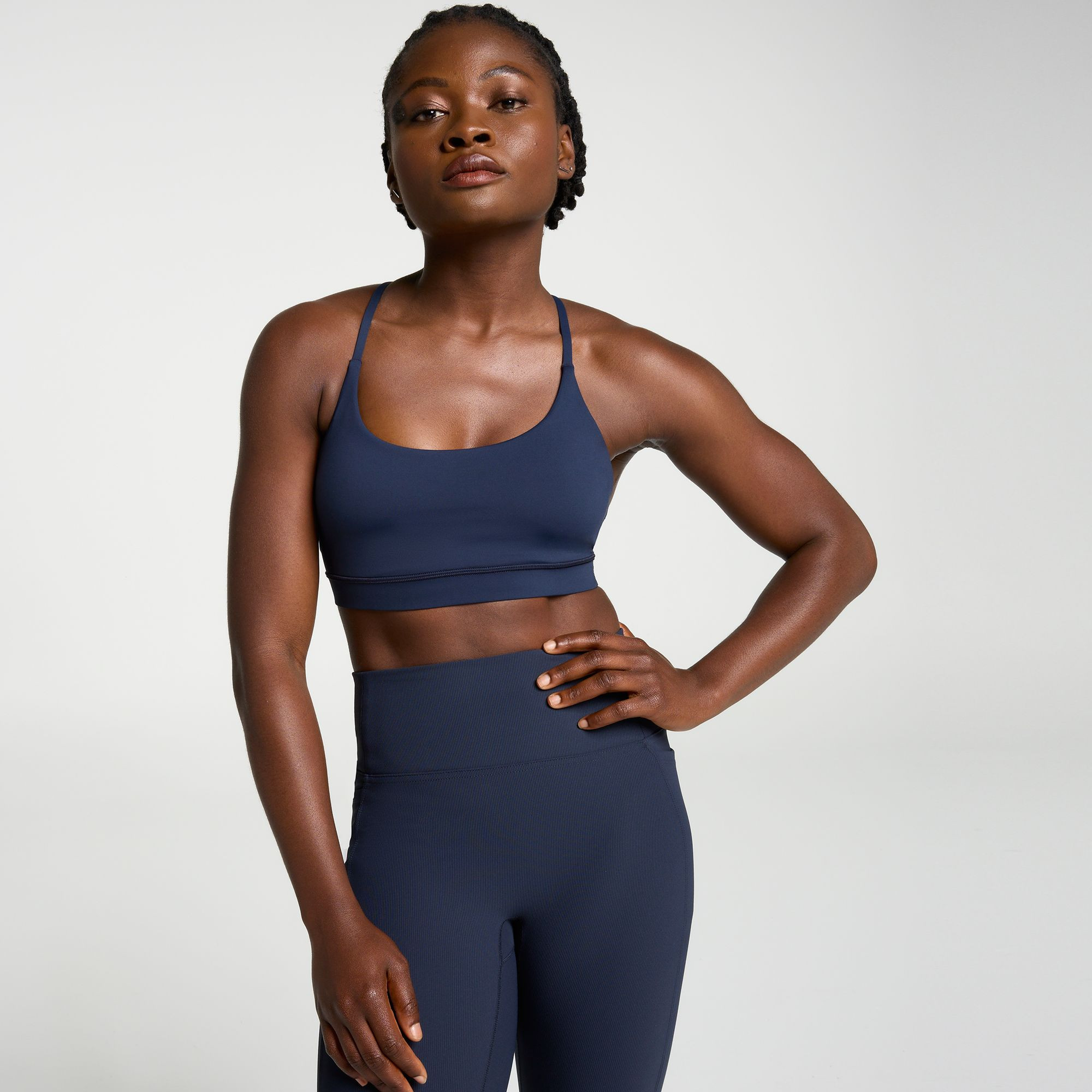 CALIA Women's Strive Low Support Strappy Back Bra, Small, Pure Ebony | DICK'S Sporting Goods