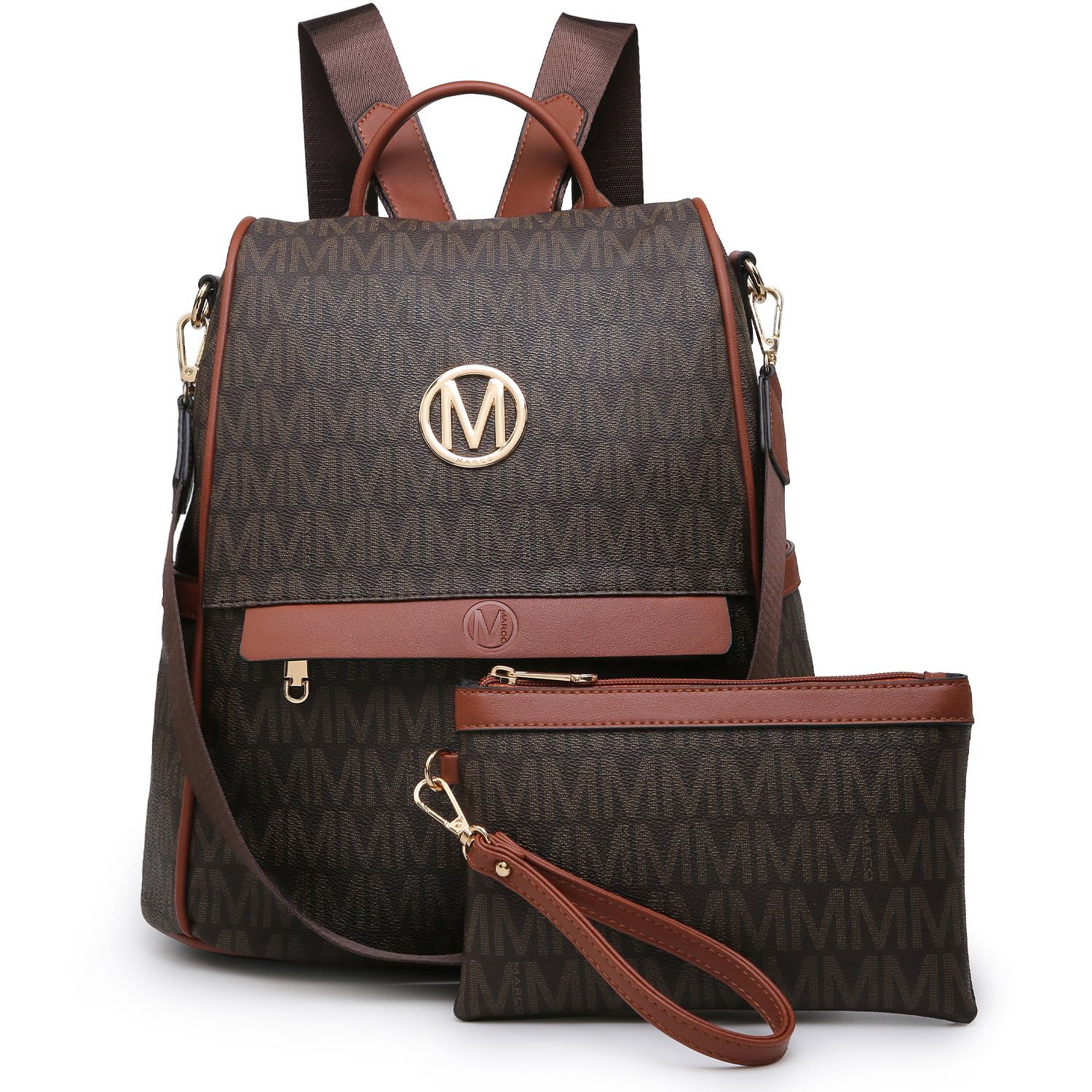 Mkp Women Backpack Fashion Pu Leather Anti-Theft Rucksack Lightweight Travel School Shoulder Bag ... | Walmart (US)