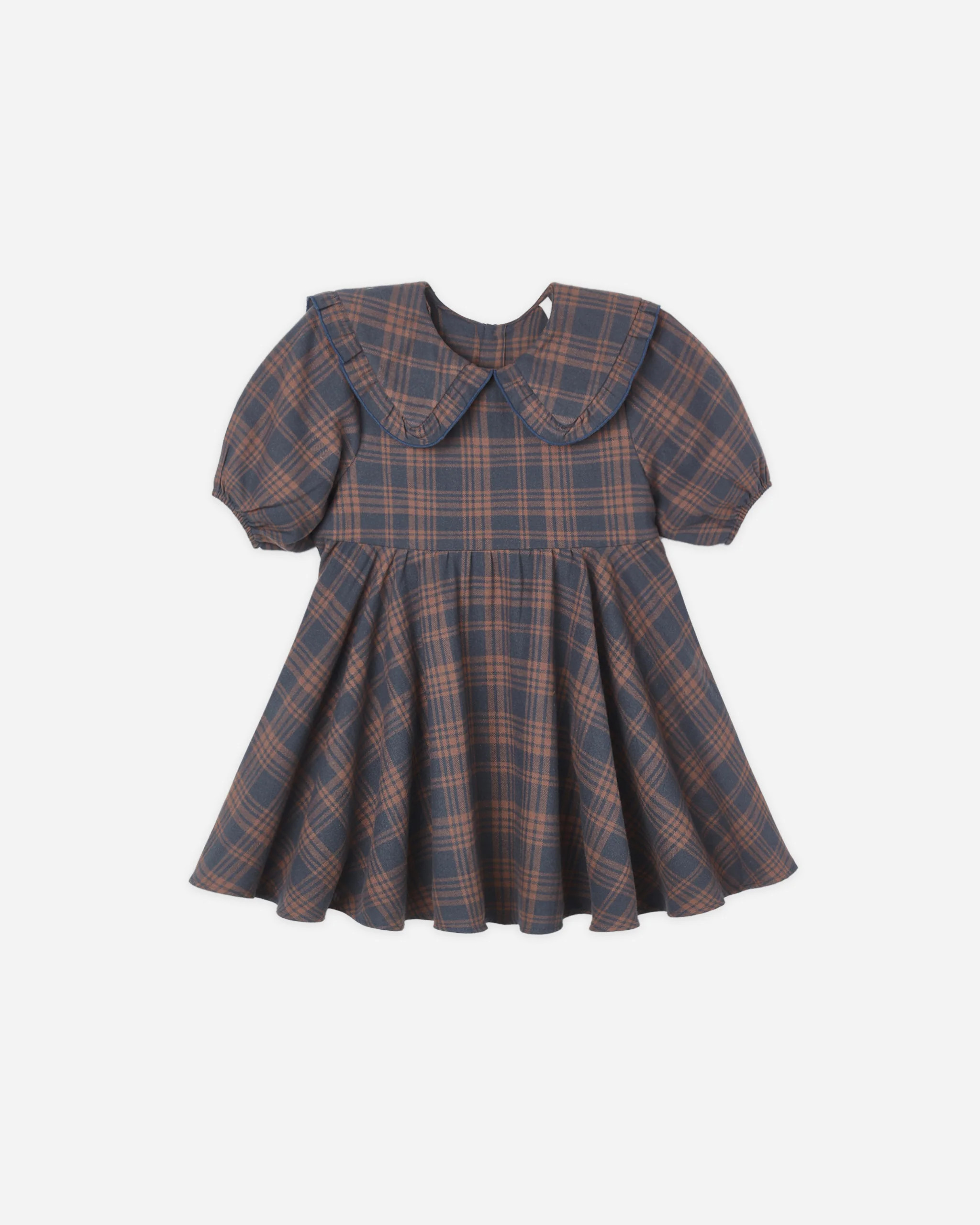 Camille Dress Midnight Plaid | Rylee + Cru