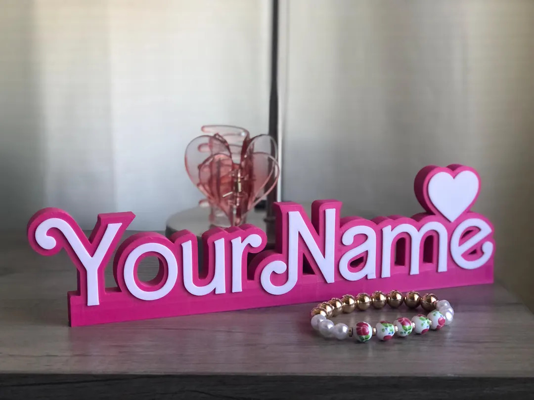 Personalized Doll Name Sign, Custom Name Plate, Girl Room Decor, Kids Bedroom Sign, Teacher Name ... | Etsy (US)