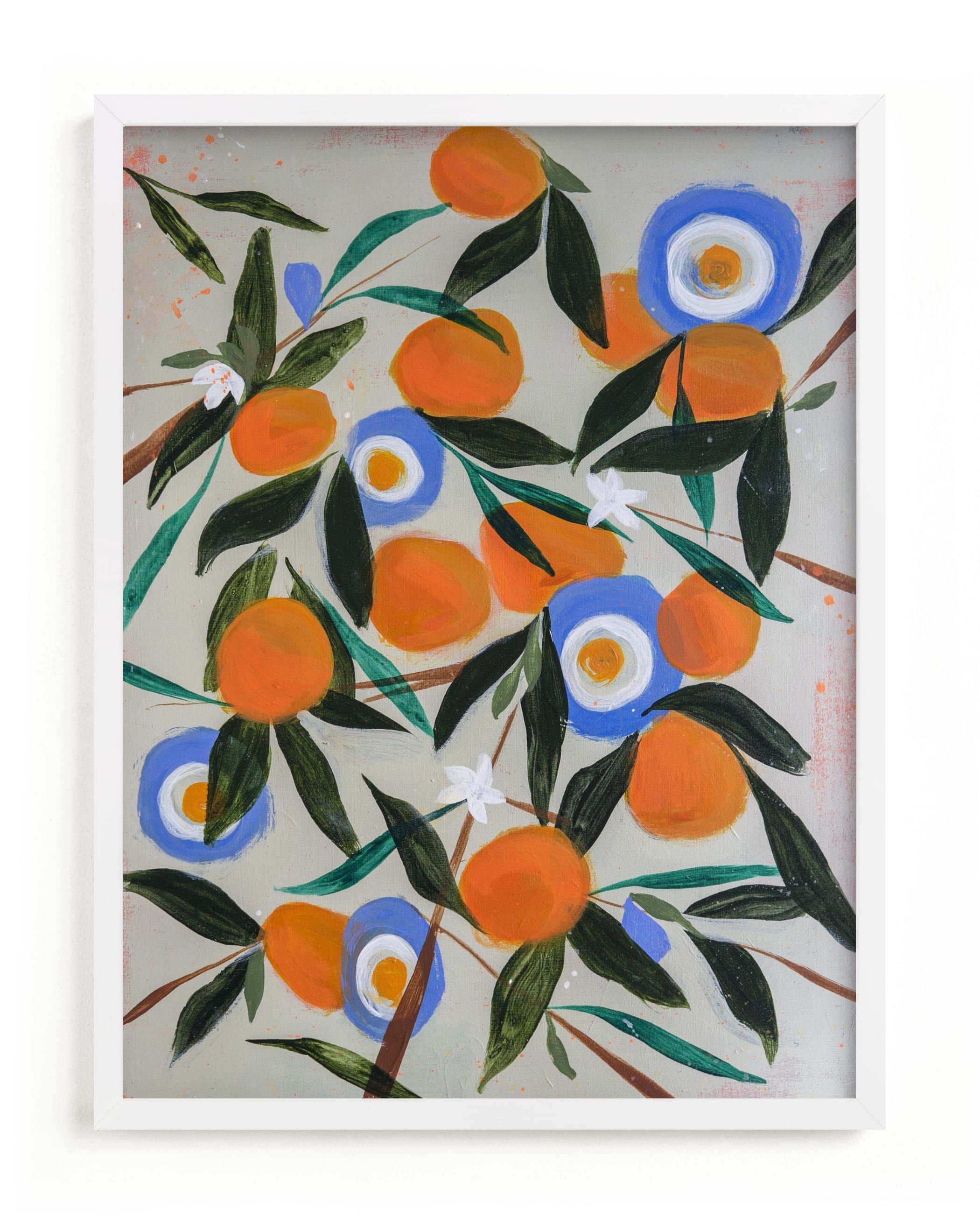 "Orange Tree" - Grownup Open Edition Non-custom Art Print by Rachel Roe. | Minted