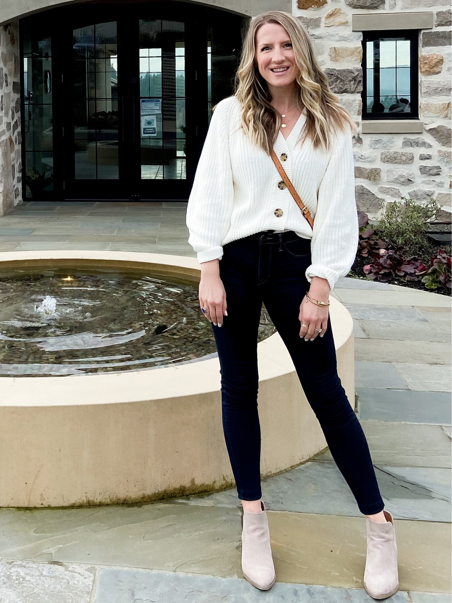 This button front Amazon cardigan is perfect paired wihh the high waisted denim Levi’s and Marc fisher boots. #winteroutfits #winter

#LTKunder100 #LTKstyletip #LTKworkwear