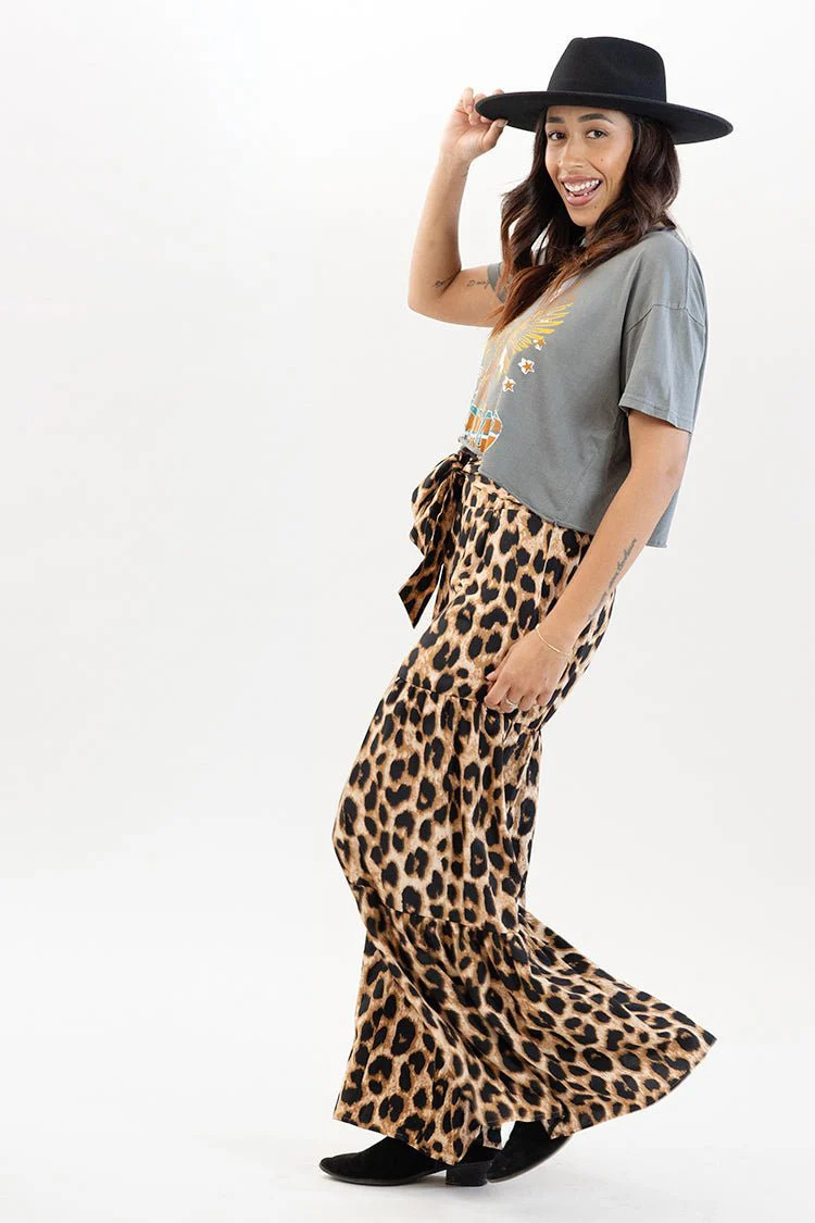 Leopard Print Palazzo Pants | Flea Style