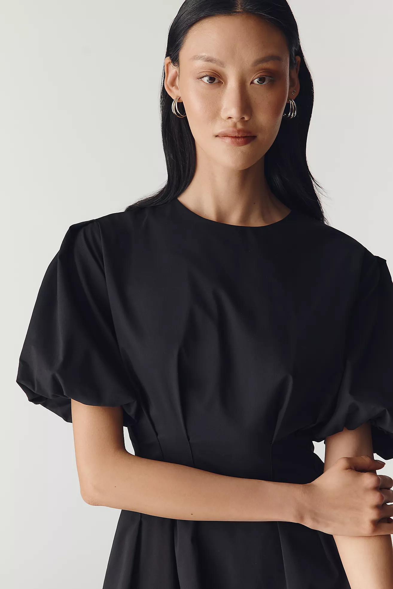 Exquise Tobie Puff-Sleeve Mini Dress | Anthropologie (US)