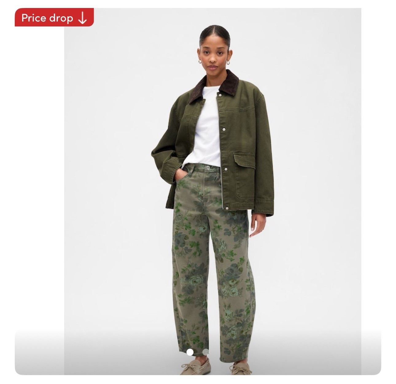 Floral barrel jeans 🪻🌺🍃