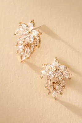Crystal Cluster Post Earrings | Anthropologie (US)