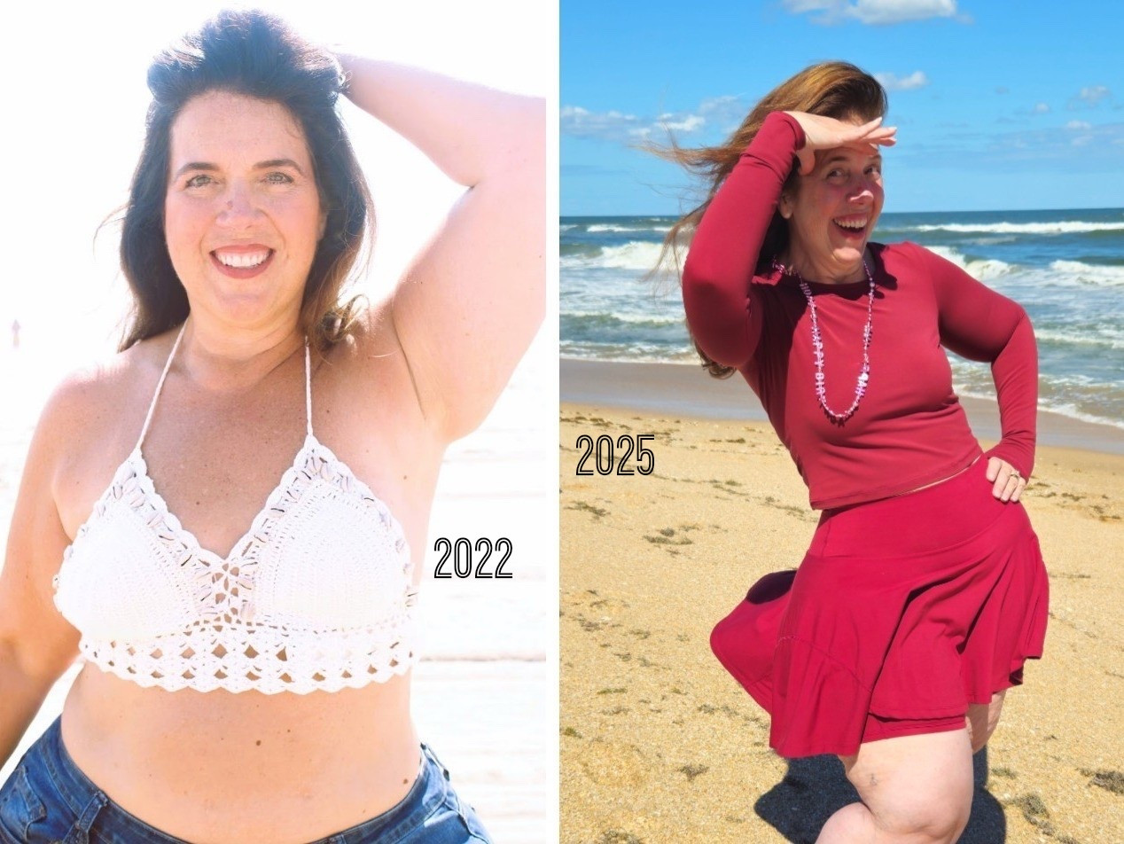 Beach views- 2022 vs 2025

#healthjourney #weightlosssuccess #lipedema

#LTKMidsize #LTKActive #LTKOver40