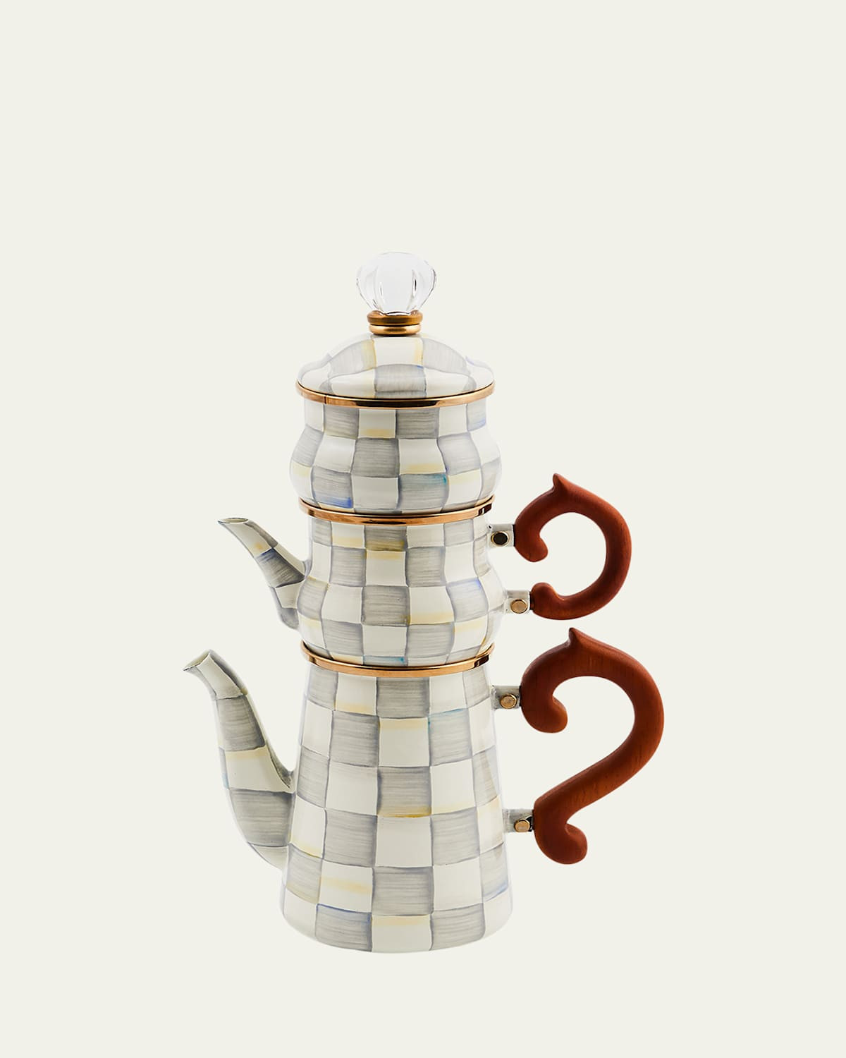 Sterling Check Stackable Coffee Set | Bergdorf Goodman