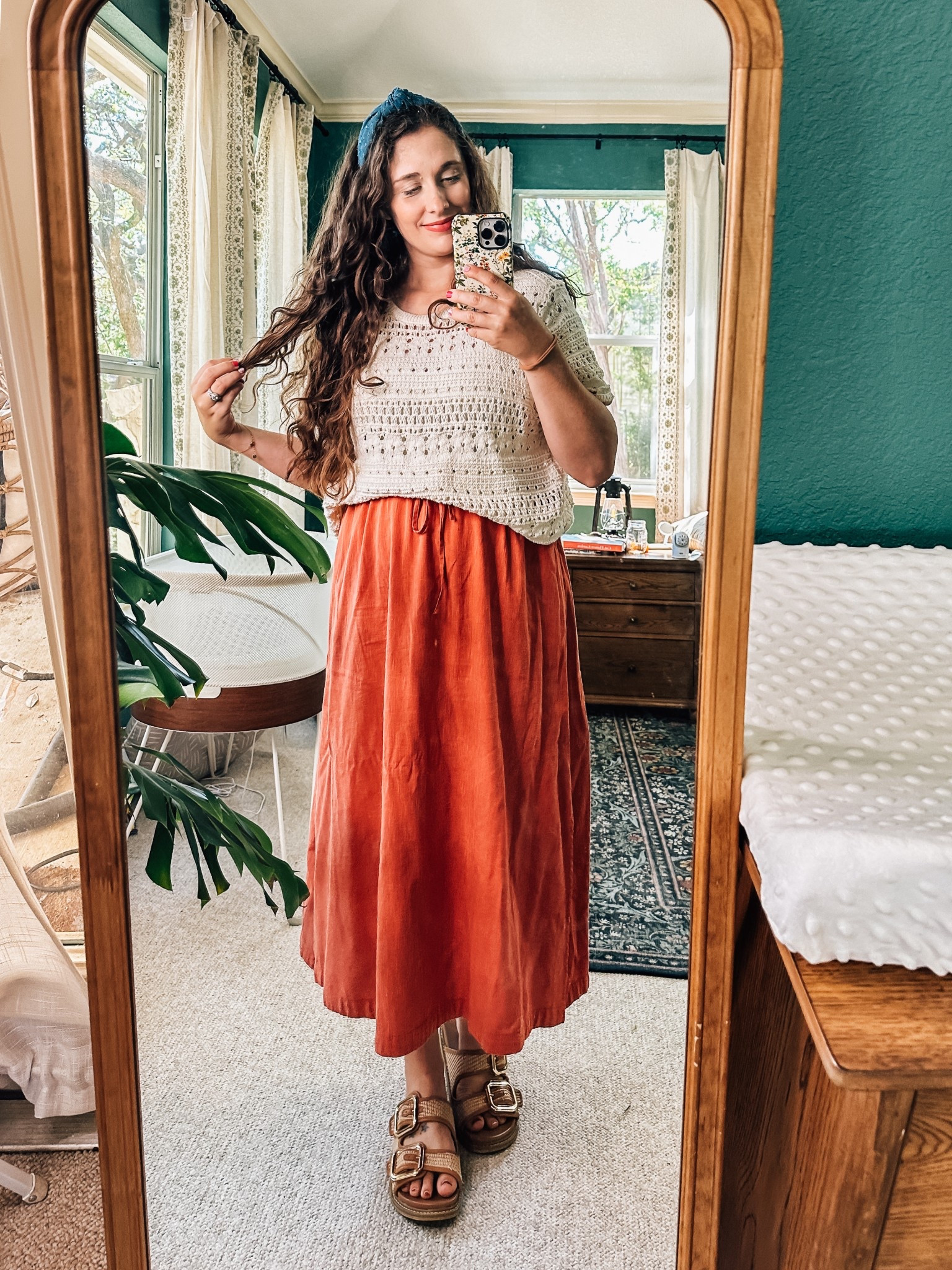 This is one of those outfits that just works, whether you’re postpartum, pregnant, or just running out the door for a school event. 

A flowy skirt, a cozy crochet top, and a nursing tank underneath. That’s it. Comfy, put-together, bump and breastfeeding friendly… and still feels like me. Which is saying a lot in this season of life.

#postpartumstyle #bumpfriendly #nursingfriendly #momstyle #cozyliving #bohospring #ltkfinds summer outfit, vacation outfit, spring outfit, concert outfit

5’4”, 5 weeks postpartum
Crochet top: large for oversize fit
Skirt: medium (true to size)

#LTKPetite #LTKBump #LTKStyleTip