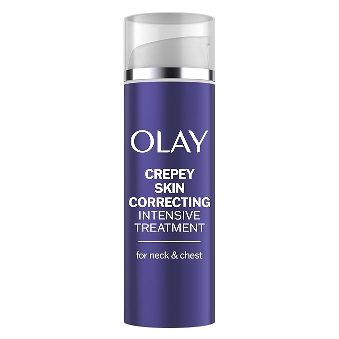 Olay Treatment Cream Intensive Crepey Skin Correcting for Neck & Chest with Retinol24, Vitamin B3... | Amazon (US)