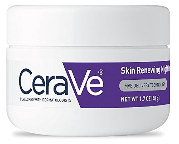CeraVe Night Cream for Face | 1.7 Ounce | Skin Renewing Night Cream with Hyaluronic Acid & Niacinami | Amazon (US)