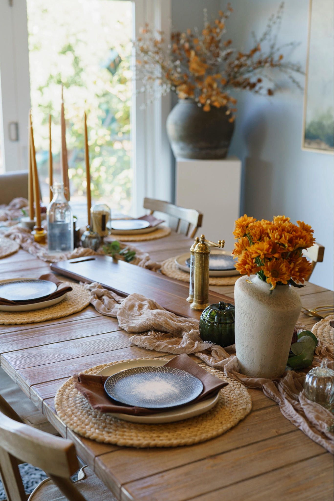 Fall table scape design 🤍 perfect for Thanksgiving! 

#LTKSeasonal #LTKhome #LTKHoliday