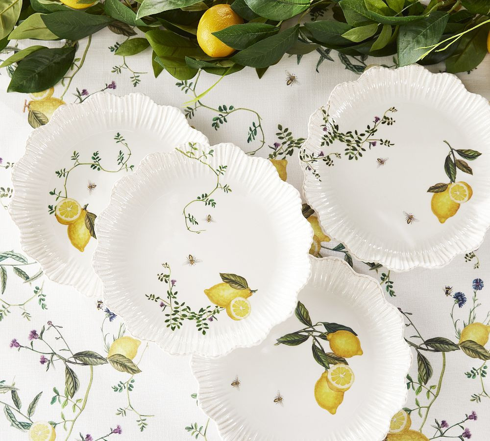 Monique Lhuillier Positano Melamine Salad Plates - Set of 4 | Pottery Barn (US)