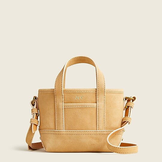 Mini Montauk tote in suede | J. Crew US