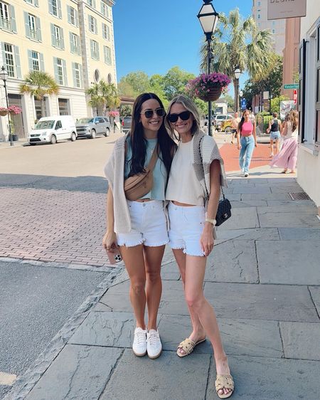 Twinning with my gal 👯‍♀️ 
These white denim shorts are so good! They just launched this morning and have a nice amount of stretch without bagging out. We’re wearing a size S! 

Code TAYLOR10 will work for 10% off + free shipping everything at Social Threads! 🩷

#LTKsalealert #LTKSeasonal #LTKfindsunder100