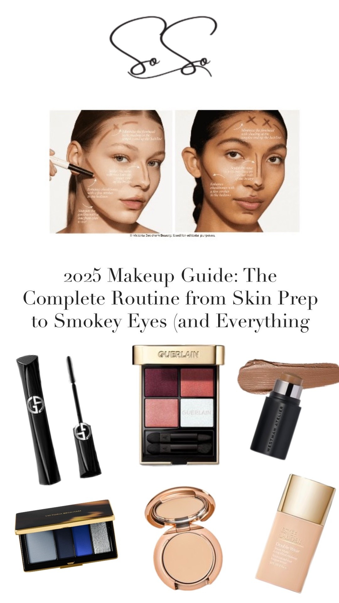 2025 Makeup Guide (my exact routine)
Skin prep → color-correct → conceal → soft sculpt → brown smokey + kitten liner → soft-matte lips.
Tap the tags to shop; full step-by-step on the blog.

Products I used:
– Foundation: Estée Lauder Double Wear
– Concealer: YSL All Hours
– Powder: Charlotte Tilbury Airbrush Flawless Finish
– Contour (clean structure): Victoria Beckham Beauty Contour Stylus
– Blush (stick): Westman Atelier Baby Cheeks (Petal/Chouchette)
– Eyes: VB Satin Kajal Cocoa + VB Eye Wardrobe (neutrals/blue) + Guerlain Ombres G
– Mascara: Armani Beauty Vertigo
– Lips: VB Lip Definer + Posh Lipstick (rose-brown)

Save for later • comment your shade • shop below 🤍
#LTKBeauty #SmokeyEye #SoftMatteLips #FrenchBeauty #VictoriaBeckhamBeauty #ArmaniBeauty #WestmanAtelier #EsteeLauder

#LTKeurope #LTKgiftguide #LTKbeauty
