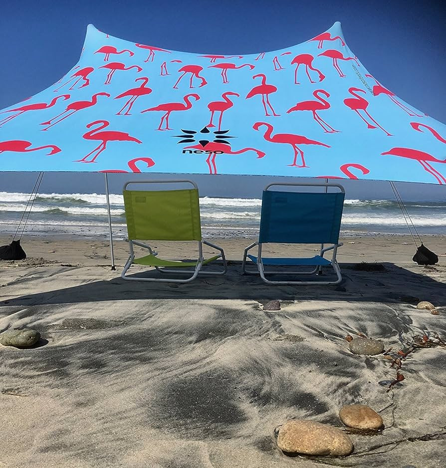 Neso Tents Beach Tent with Sand Anchor, Portable Canopy Sunshade - 7' x 7' - Patented Reinforced ... | Amazon (US)