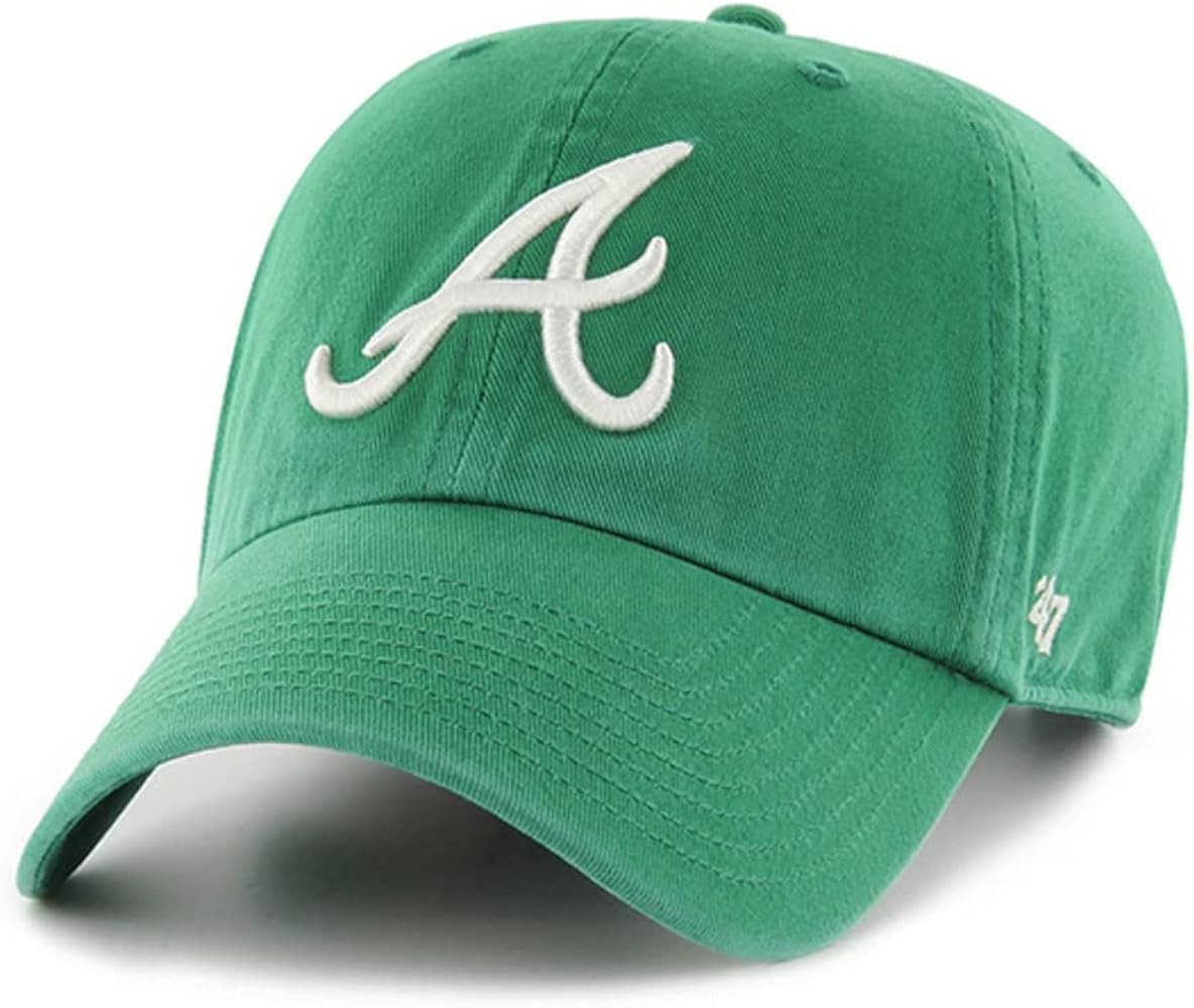 '47 Atlanta Braves Clean Up Dad Hat Baseball Cap - Kelly Green | Amazon (US)