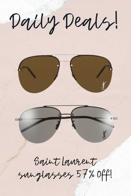 Saint Laurent sunglasses on sale 

#LTKTravel #LTKSaleAlert #LTKStyleTip