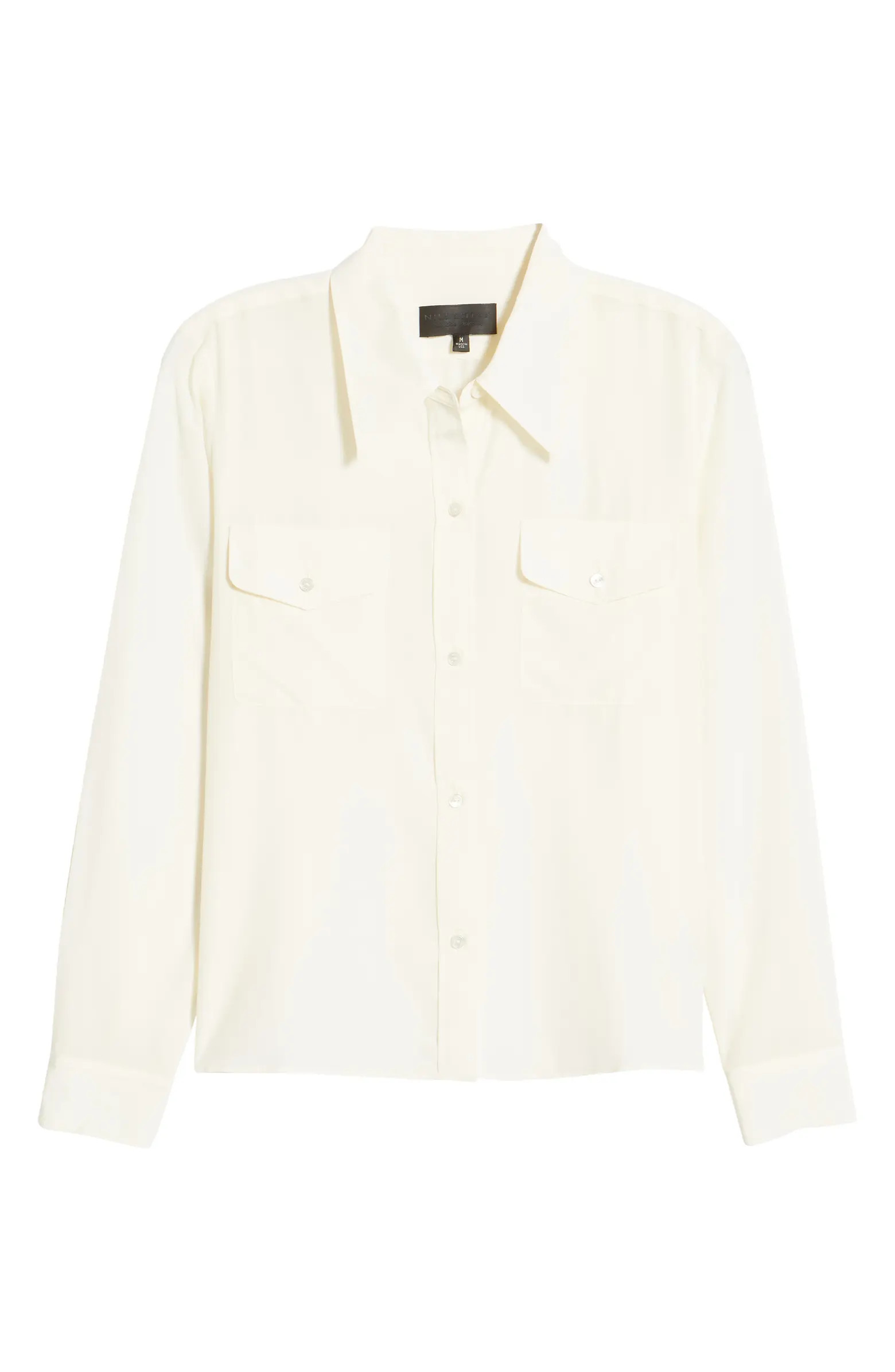 Nili Lotan Ninette Silk Button-Up Shirt | Nordstrom | Nordstrom