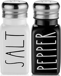 Salt and Pepper Shakers Set by Brighter Barns - Cute Modern Farmhouse Kitchen Decor for Home Rest... | Amazon (US)