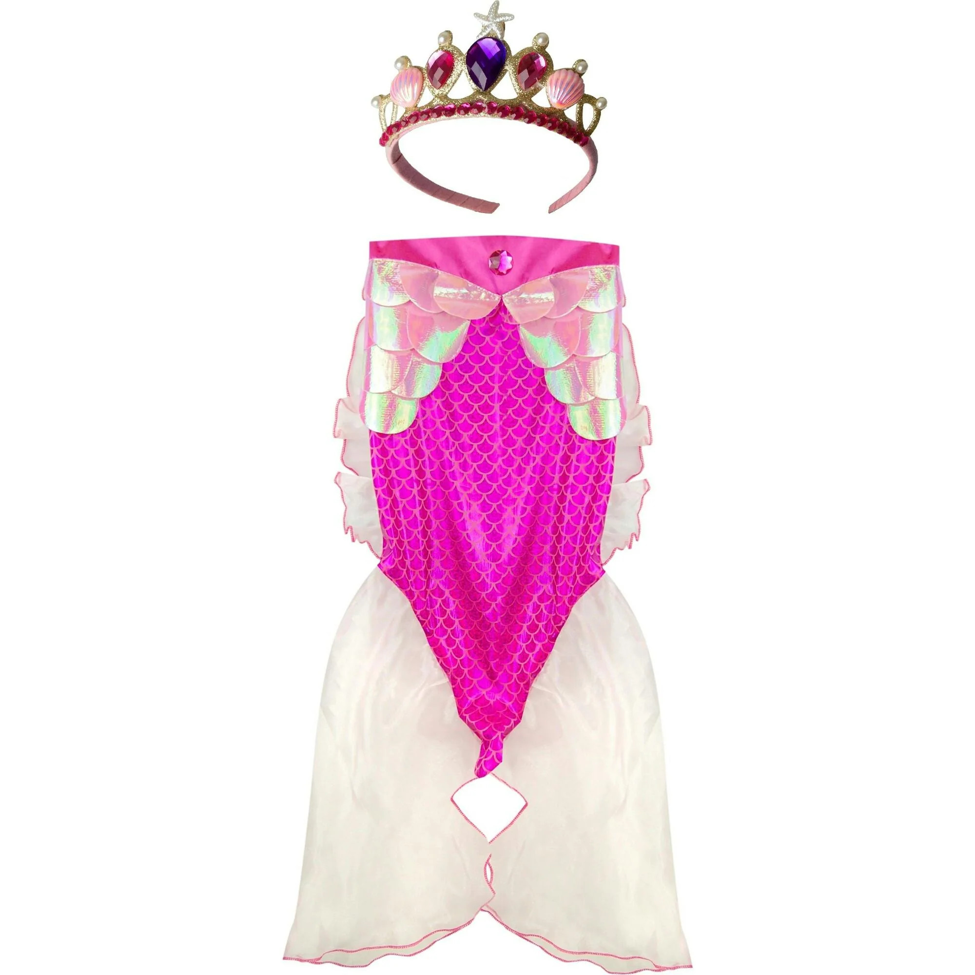 Mermaid Glimmer Skirt Set with Headband | Maisonette