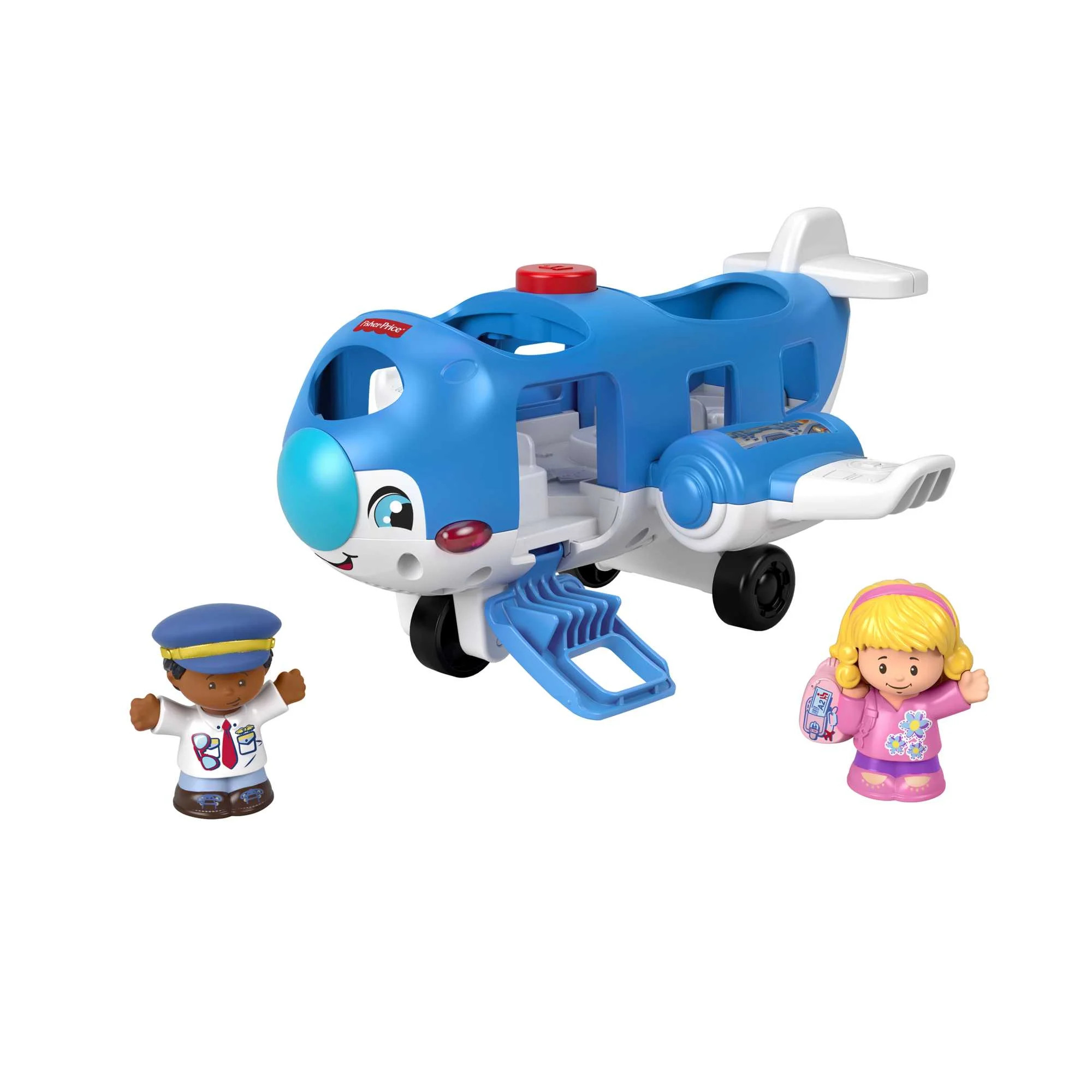 Fisher-Price Little People Travel Together Airplane Musical Toddler Toy with 2 Figures | Walmart (US)