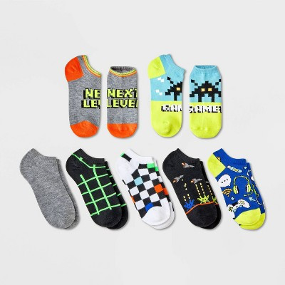 Boys' 7pk Gamer No Show Socks - Cat & Jack™ S | Target