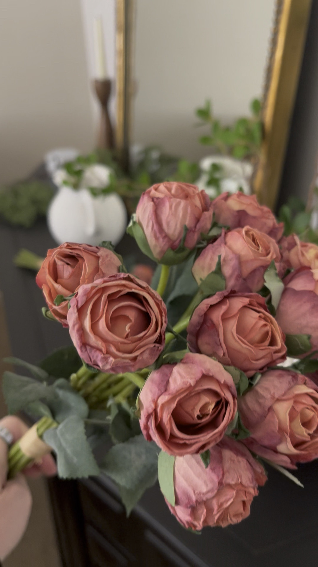 The most realistic faux dried roses! So beautiful and come in many colors. 

Florals
Flowers
Home decor
Pink roses
Amazon


#LTKHome #LTKSeasonal #LTKSpringSale